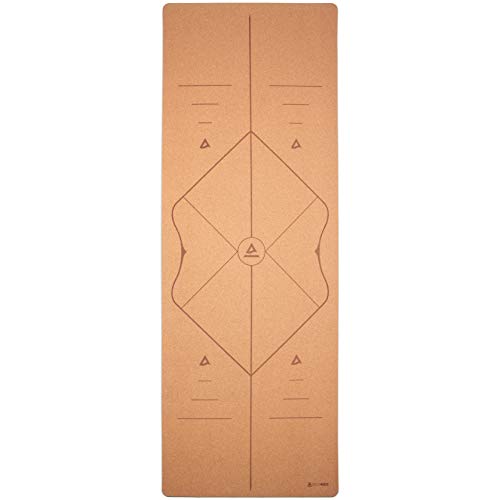 Secoroco Yogistar - Esterilla de yoga (corcho, 4 mm, antideslizante, 66 cm de ancho, con líneas auxiliares, vegana, sostenible y reciclable, incluye bolsa de yoga) Secoroco Yogistar - Esterilla de yoga (corcho, 4 mm, antideslizante, 66 cm de ancho, con líneas auxiliares, vegana, sostenible y reciclable, incluye bolsa de yoga)