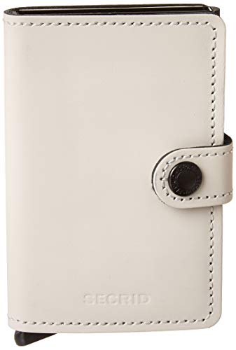 SECRID - Minicarjeta Secrid para hombre de piel auténtica mate con funda de tarjeta RFID segura para un máximo de 12 tarjetas (tiza) SECRID - Minicarjeta Secrid para hombre de piel auténtica mate con funda de tarjeta RFID segura para un máximo de 12 tarjetas (tiza)