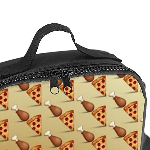 SEDEXD Bolsa de Picnic Bolsa de Almuerzo Refrigerador Aislado Contenedor de Comida Bolsa de Almuerzo Impermeable,con Correa de Hombro Ajustable-ala de Pizza y Pollo SEDEXD Bolsa de Picnic Bolsa de Almuerzo Refrigerador Aislado Contenedor de Comida Bolsa de Almuerzo Impermeable,con Correa de Hombro Ajustable-ala de Pizza y Pollo