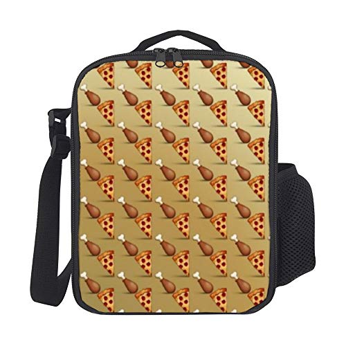 SEDEXD Bolsa de Picnic Bolsa de Almuerzo Refrigerador Aislado Contenedor de Comida Bolsa de Almuerzo Impermeable,con Correa de Hombro Ajustable-ala de Pizza y Pollo SEDEXD Bolsa de Picnic Bolsa de Almuerzo Refrigerador Aislado Contenedor de Comida Bolsa de Almuerzo Impermeable,con Correa de Hombro Ajustable-ala de Pizza y Pollo