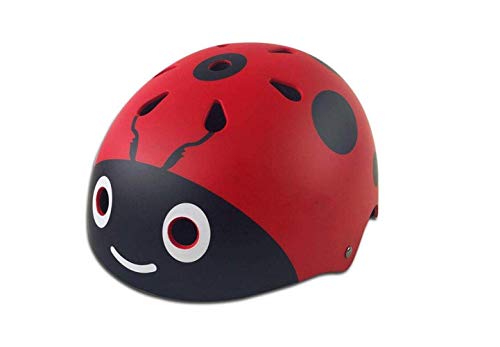 SEESEE.U Casco de Bicicleta de montaña Casco de Bicicleta para niños, Casco de Patinadora para niños Tamaño Ajustable para niños de 3 a 7 años con diseño de Animales acuáticos, Casco Integral de Bici