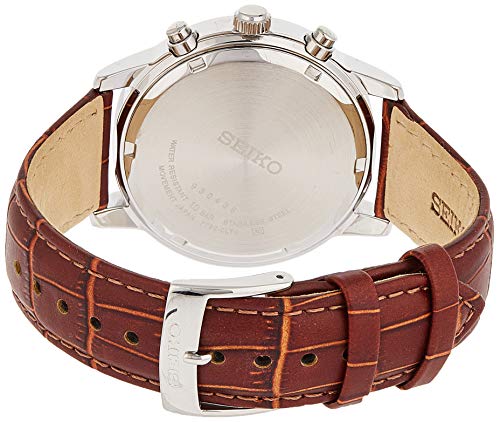 Seiko Reloj Cronógrafo de Cuarzo para Hombre con Correa de Piel – SNDC31P1 Seiko Reloj Cronógrafo de Cuarzo para Hombre con Correa de Piel – SNDC31P1