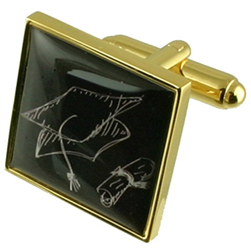 Select Gifts Universidad de oro profesor alumno de graduación Birrete gemelos con bolsa Select Gifts Universidad de oro profesor alumno de graduación Birrete gemelos con bolsa