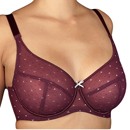 Selene AMINA SUJETADOR COPA D mujer Color BURDEOS talla: 95 Selene AMINA SUJETADOR COPA D mujer Color BURDEOS talla: 95