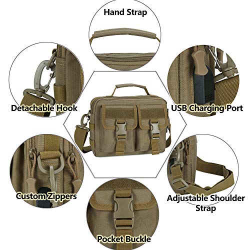 Selighting Mochila de Hombro Mochila de Bandolera Mochila de Pecho Mochila Asalto Mochila Táctical Bolso Messenger para Hombres y Mujeres, Deportes, Trabajo, Casual, Viajes (marrón) Selighting Mochila de Hombro Mochila de Bandolera Mochila de Pecho Mochila Asalto Mochila Táctical Bolso Messenger para Hombres y Mujeres, Deportes, Trabajo, Casual, Viajes (marrón)