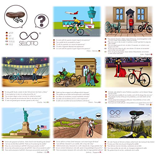 SellOttO RELAX - Sillín Large L acolchado Gel Ergonómico Hombre Mujer, hecho en Italia - Ideal para bicicleta Estática casa, Pedaleo asistido, Carga SellOttO RELAX - Sillín Large L acolchado Gel Ergonómico Hombre Mujer, hecho en Italia - Ideal para bicicleta Estática casa, Pedaleo asistido, Carga