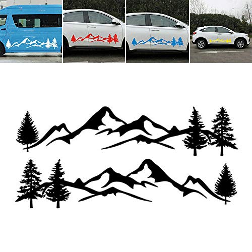 SELUXU Mountain Tree Car-Styling Vehículo Cuerpo 2 Falda Lateral Camping Autocaravana Trailer Calcomanías Pegatinas Decoración SELUXU Mountain Tree Car-Styling Vehículo Cuerpo 2 Falda Lateral Camping Autocaravana Trailer Calcomanías Pegatinas Decoración