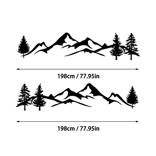 SELUXU Mountain Tree Car-Styling Vehículo Cuerpo 2 Falda Lateral Camping Autocaravana Trailer Calcomanías Pegatinas Decoración SELUXU Mountain Tree Car-Styling Vehículo Cuerpo 2 Falda Lateral Camping Autocaravana Trailer Calcomanías Pegatinas Decoración