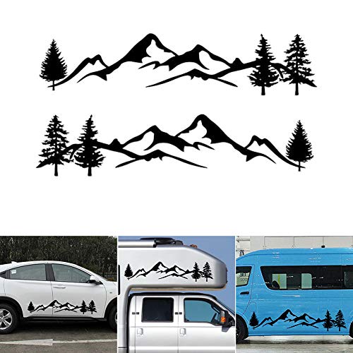 SELUXU Mountain Tree Car-Styling Vehículo Cuerpo 2 Falda Lateral Camping Autocaravana Trailer Calcomanías Pegatinas Decoración SELUXU Mountain Tree Car-Styling Vehículo Cuerpo 2 Falda Lateral Camping Autocaravana Trailer Calcomanías Pegatinas Decoración