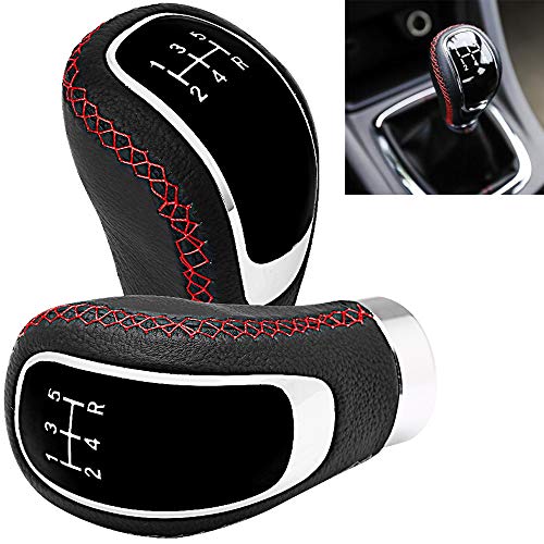 Semoss 5 Speed Universal Manual Automatic Car Accessories Gear Shift Knob Lever Stick + 3 Adapters 8mm 10mm 12mm for Most Automotives,Red Sewing Semoss 5 Speed Universal Manual Automatic Car Accessories Gear Shift Knob Lever Stick + 3 Adapters 8mm 10mm 12mm for Most Automotives,Red Sewing