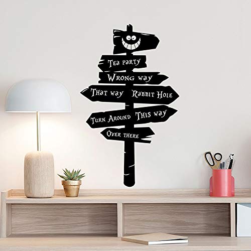 Señal de carretera Tatuajes de pared Alicia en el país de las maravillas Decoración Fiesta de té Regalo Conejo Pegatina de vinilo Cita de dormitorio Decoración de dormitorio de guardería F 42x68cm Señal de carretera Tatuajes de pared Alicia en el país de las maravillas Decoración Fiesta de té Regalo Conejo Pegatina de vinilo Cita de dormitorio Decoración de dormitorio de guardería F 42x68cm