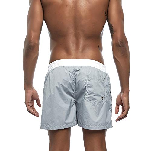 Sencillo Vida Pantalones Cortos Ajustados Bodybuilding Shorts Bañador para Hombre Casuales De Playa Al Aire Libre Pantalón Corto Bermudas Bóxer para Hombre Secado Rápido