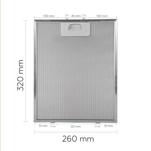 SERENA Filtro 320x260 (Paquete de 2) (aluminio) SERENA Filtro 320x260 (Paquete de 2) (aluminio)