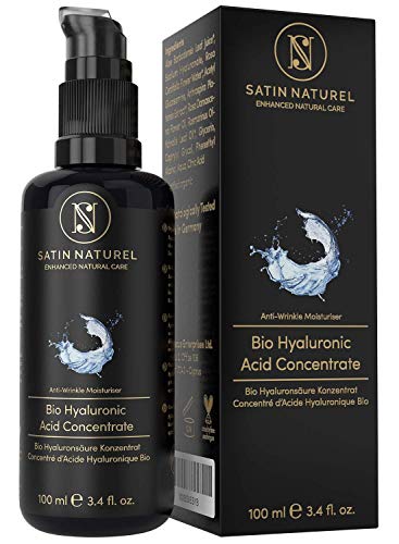 Serum Facial de Acido Hialuronico Puro orgánico - 100ml - Altamente Dosificado y Vegano con Aloe Vera – Uso con Crema Antiarrugas Mujer - Contorno Ojos Serum Facial de Acido Hialuronico Puro orgánico - 100ml - Altamente Dosificado y Vegano con Aloe Vera – Uso con Crema Antiarrugas Mujer - Contorno Ojos