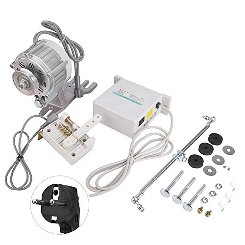 Servomotor, 750W 7N.M Torsión Máxima 0~4000Rpm Motor de Máquina de Coser de Ahorro Energía Ajustable Servomotor Silencioso sin Escobillas con Tope Automático Aguja para Hogares Industriales(220V UE)