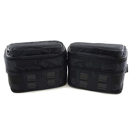 SET de 3 bolsas, bolsillos interiores adecuados para 2 maletas laterales moto (Vario) y 1 maleta moto (Vario / Top Case) de BMW K1200GT, R1200RT, R1250RT, K1300GT, K1600GT, K1600GTL - No. 17+18