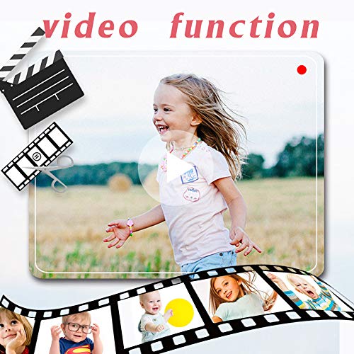 Set de Cámara de Fotos Digital para Niños con Juegos, Cámara Infantil con Tarjeta de Memoria Micro SD 32GB, Cámara Digital Video Cámara Infantil para Niños Regalos deCumpleaños, 1080P (Rosado-Perro