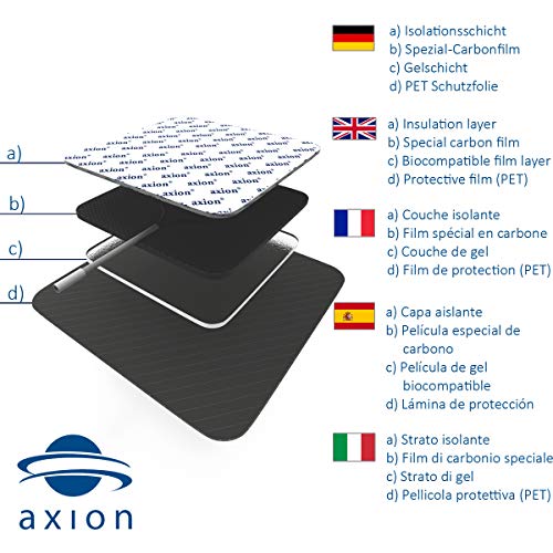 Set de electrodos axion - 52 parches para TENS EMS - almohadillas universales