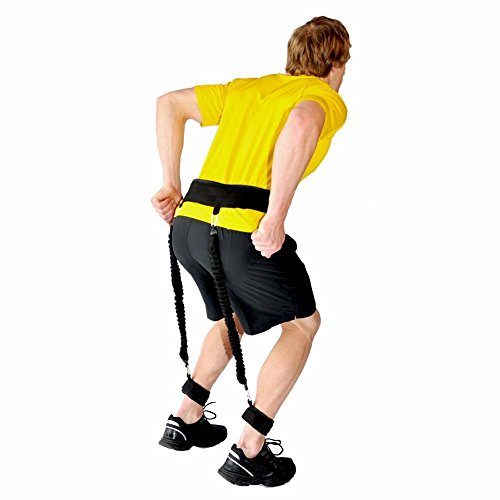 Set de entrenamiento de salto vertical ajustable para la cintura, entrenador de fuerza, bandas de resistencia para la pierna, accesorios de fitness (5 piezas/juego)