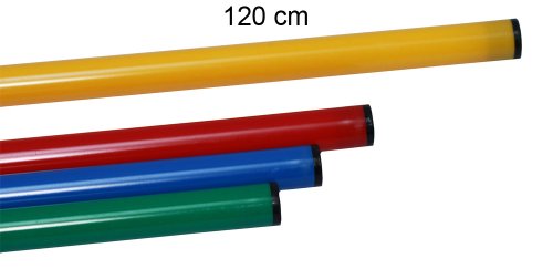 Set de salto VG120yc (3 picas, 2 bases de caucho, 2 clips de conexión) color amarillo Set de salto VG120yc (3 picas, 2 bases de caucho, 2 clips de conexión) color amarillo