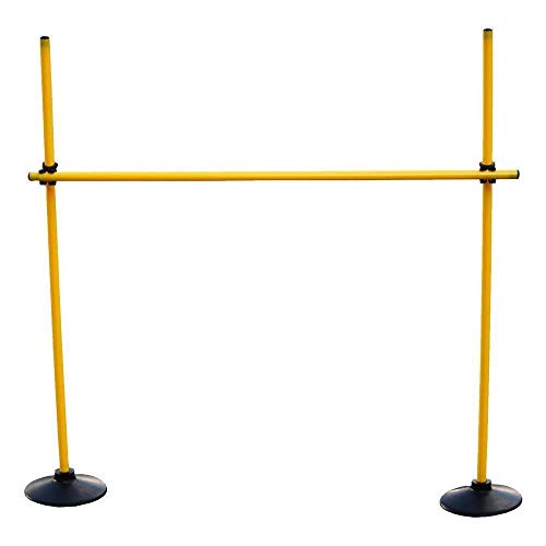 Set de salto VG120yc (3 picas, 2 bases de caucho, 2 clips de conexión) color amarillo Set de salto VG120yc (3 picas, 2 bases de caucho, 2 clips de conexión) color amarillo