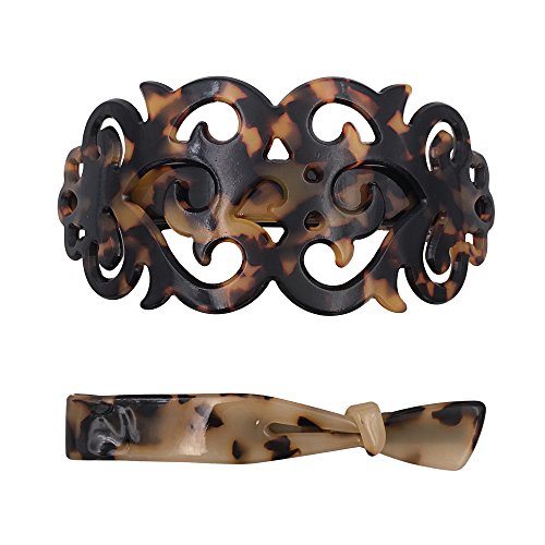 Set de Sujeción Pasador Grande Fuerte Pinza para Pelo Grueso Diseño de Carey para Mujeres y Chicas Set de Sujeción Pasador Grande Fuerte Pinza para Pelo Grueso Diseño de Carey para Mujeres y Chicas