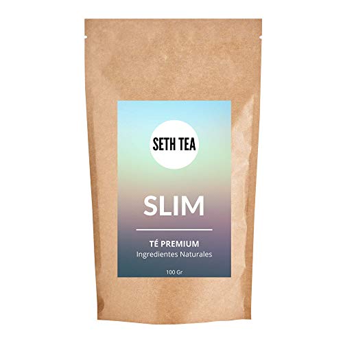 Seth Tea - Slim Té Adelgazante Quemagrasas | Infusión para Perder Peso | 100grs (60 Días) | Acelerador Metabolismo | Quemador de Grasa | Ingredientes Premium Té Verde, Yerba Mate, Diente de León…