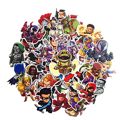 SetProducts Top Pegatinas! Juego de 50 Pegatinas de Superhéroes Marvel Vinilos - No Vulgares - Estilo, Bomba, Super Héroes - Personalización, Scrapbooking, Bullet Journal SetProducts Top Pegatinas! Juego de 50 Pegatinas de Superhéroes Marvel Vinilos - No Vulgares - Estilo, Bomba, Super Héroes - Personalización, Scrapbooking, Bullet Journal