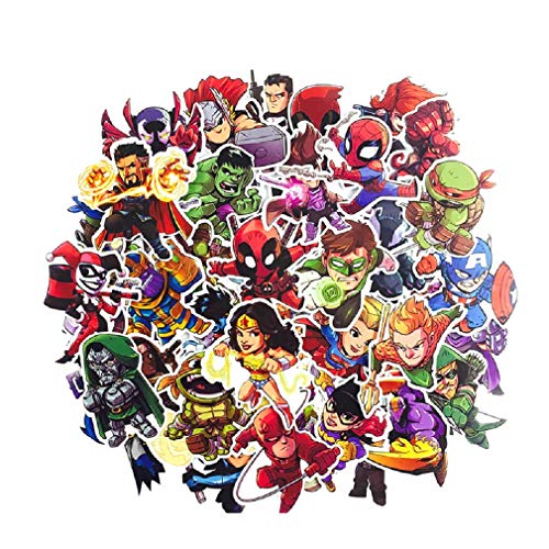 SetProducts Top Pegatinas! Juego de 50 Pegatinas de Superhéroes Marvel Vinilos - No Vulgares - Estilo, Bomba, Super Héroes - Personalización, Scrapbooking, Bullet Journal SetProducts Top Pegatinas! Juego de 50 Pegatinas de Superhéroes Marvel Vinilos - No Vulgares - Estilo, Bomba, Super Héroes - Personalización, Scrapbooking, Bullet Journal