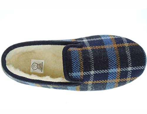 SEVILLAS 97 Zapatilla Cerrada Confortable Paño Cuadros Pura Lana Virgen Clásica Casa Hombre Marino Talla 45 SEVILLAS 97 Zapatilla Cerrada Confortable Paño Cuadros Pura Lana Virgen Clásica Casa Hombre Marino Talla 45