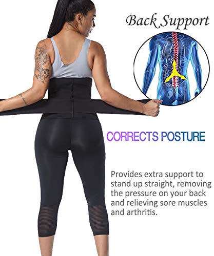 SEXYWG Faja Lumbar Mujer Abdomen Fajas Reductora para Adelgazantes Neopreno Deportiva Cinturon Lumbars Quema Grasa Gimnasio