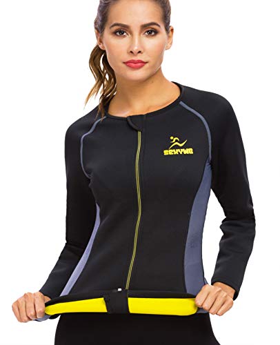 SEXYWG Traje Sauna De Mujer Neopreno Completo Abrigo, Trajes De SudoracióN Bajar De Peso, Quema Grasa Abdominal Adelgazante Perder Barriga, Sweat Sauna Suit para Sudor SEXYWG Traje Sauna De Mujer Neopreno Completo Abrigo, Trajes De SudoracióN Bajar De Peso, Quema Grasa Abdominal Adelgazante Perder Barriga, Sweat Sauna Suit para Sudor
