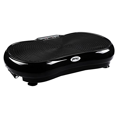 Sfeomi Plataforma Vibratoria de Fitness 200W Plataforma Vibratoria de Masaje con 99 Velocidades Tabla Vibratoria Fitness con Control Remoto y Banda de Resistencia (Negro)