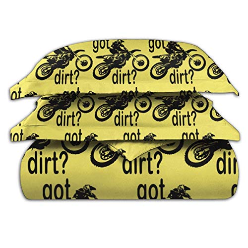 SFWER Got Dirt Bike Motocross Racing Funda nórdica Juego de edredones de Dormitorio Tamaño 86 'x 70' Juego de Cama de 3 Piezas con 2 Fundas de Almohada con Cierre de Cremallera SFWER Got Dirt Bike Motocross Racing Funda nórdica Juego de edredones de Dormitorio Tamaño 86 'x 70' Juego de Cama de 3 Piezas con 2 Fundas de Almohada con Cierre de Cremallera