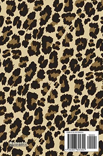 Shakia: Personalized Notebook - Leopard Print (Animal Pattern). Blank College Ruled (Lined) Journal for Notes, Journaling, Diary Writing. Wildlife Theme Design with Your Name