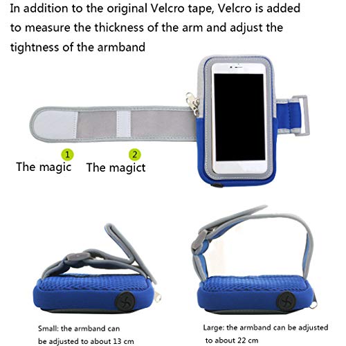 Shangjunol Bolsillos Correr Pantalla táctil de Ciclo del Brazo móvil de la Venda Soporte para teléfono Brazo de los Deportes Bolsa de Gimnasia de la Aptitud Shangjunol Bolsillos Correr Pantalla táctil de Ciclo del Brazo móvil de la Venda Soporte para teléfono Brazo de los Deportes Bolsa de Gimnasia de la Aptitud