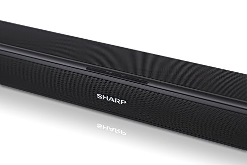 Sharp HT-SBW160 2.1 - Barra de Sonido Cine En Casa, Subwoofer Inalámbrico, Bluetooth, control de Rango Dinámico, Hdmi Arc/Cec, 360 W de Potencia, Color Negro