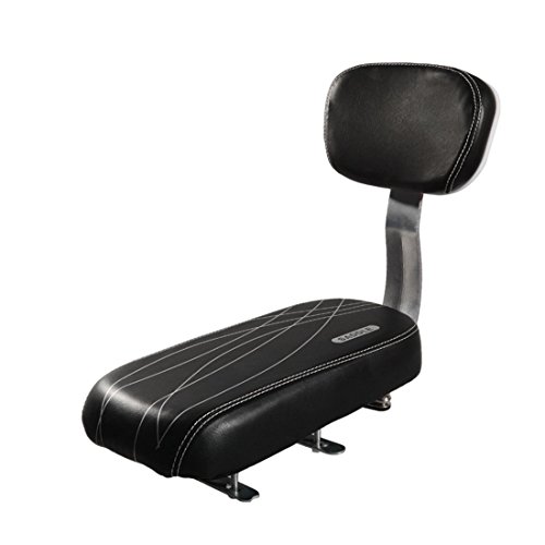 Shayson, Asiento con cojín y Funda de Piel sintética Trasero para Bicicleta con Respaldo, para niños, Black Set Shayson, Asiento con cojín y Funda de Piel sintética Trasero para Bicicleta con Respaldo, para niños, Black Set