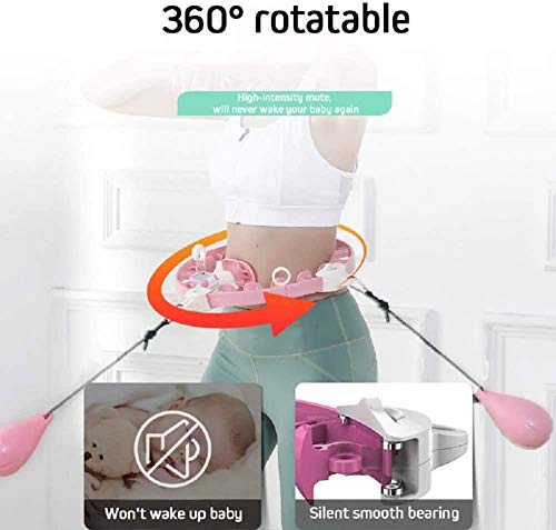 Shengluu Smart Hula Hoops Fitness Desmontable con Equipo Deportivo Inteligente para Adelgazar para Adultos, Rosa Shengluu Smart Hula Hoops Fitness Desmontable con Equipo Deportivo Inteligente para Adelgazar para Adultos, Rosa