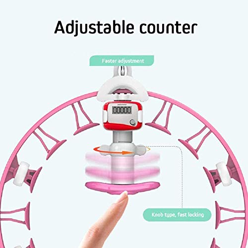 Shengluu Smart Hula Hoops Fitness Desmontable con Equipo Deportivo Inteligente para Adelgazar para Adultos, Rosa Shengluu Smart Hula Hoops Fitness Desmontable con Equipo Deportivo Inteligente para Adelgazar para Adultos, Rosa