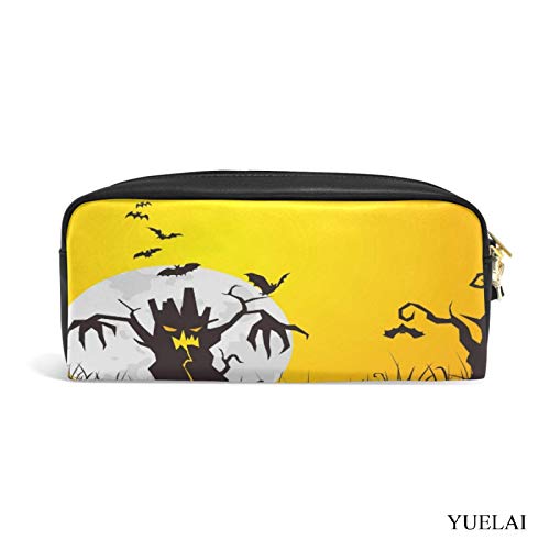 shenguang Estuche para lápices, estuche para lápices de gran capacidad, soporte para bolsa, papelería, organizador de escritorio, suministros de oficina, noche de Halloween, gato negro, murc shenguang Estuche para lápices, estuche para lápices de gran capacidad, soporte para bolsa, papelería, organizador de escritorio, suministros de oficina, noche de Halloween, gato negro, murc