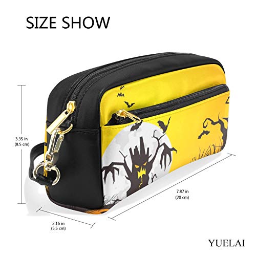 shenguang Estuche para lápices, estuche para lápices de gran capacidad, soporte para bolsa, papelería, organizador de escritorio, suministros de oficina, noche de Halloween, gato negro, murc shenguang Estuche para lápices, estuche para lápices de gran capacidad, soporte para bolsa, papelería, organizador de escritorio, suministros de oficina, noche de Halloween, gato negro, murc