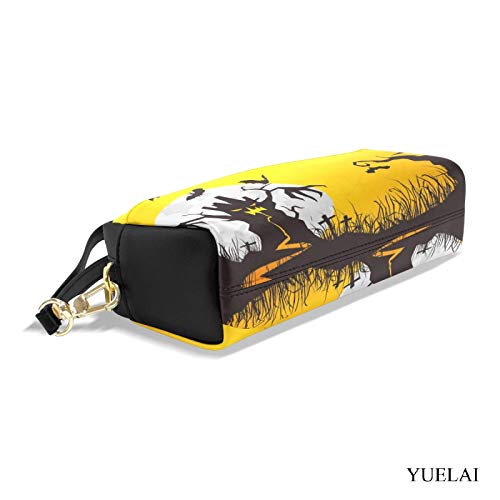 shenguang Estuche para lápices, estuche para lápices de gran capacidad, soporte para bolsa, papelería, organizador de escritorio, suministros de oficina, noche de Halloween, gato negro, murc shenguang Estuche para lápices, estuche para lápices de gran capacidad, soporte para bolsa, papelería, organizador de escritorio, suministros de oficina, noche de Halloween, gato negro, murc