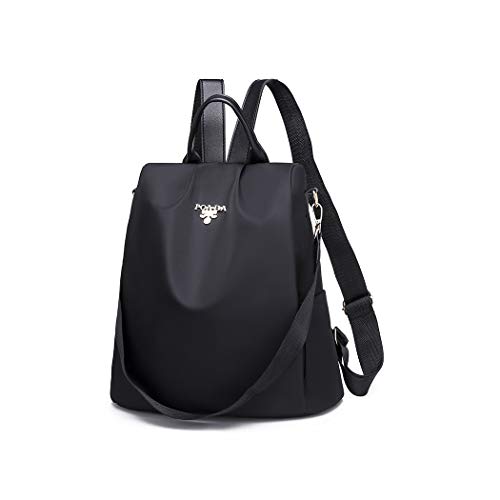 shepretty Mochila Oxford antirrobo Impermeable para Mujer, 8864Negro