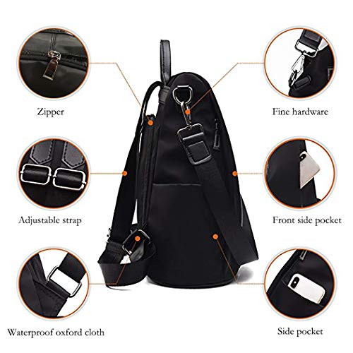shepretty Mochila Oxford antirrobo Impermeable para Mujer, 8888-1 Negro shepretty Mochila Oxford antirrobo Impermeable para Mujer, 8888-1 Negro