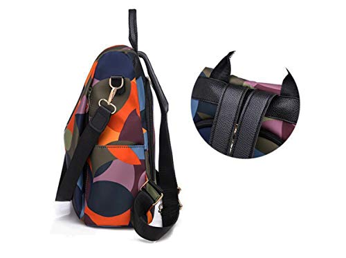 shepretty Mochila Oxford antirrobo Impermeable para Mujer, AL911 Colorear