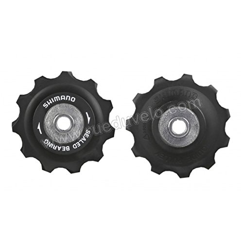 SHIMANO Deore XT CSM77110136 - Cassette de piñones, 10 Velocidades + RD-M786 M773 Juego Desplazante + Conjunto de Rodillos Guía, Negro, Talla Única