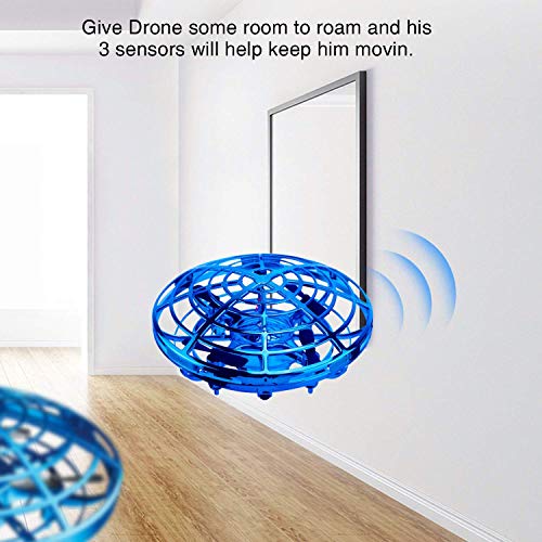 ShinePick Mini Drone para Niños y Adultos, Recargable UFO Drone Movimiento Control Mano Drones Juguetes Voladores con Luz LED Beginner RC Helicóptero Regalos para Niños ShinePick Mini Drone para Niños y Adultos, Recargable UFO Drone Movimiento Control Mano Drones Juguetes Voladores con Luz LED Beginner RC Helicóptero Regalos para Niños