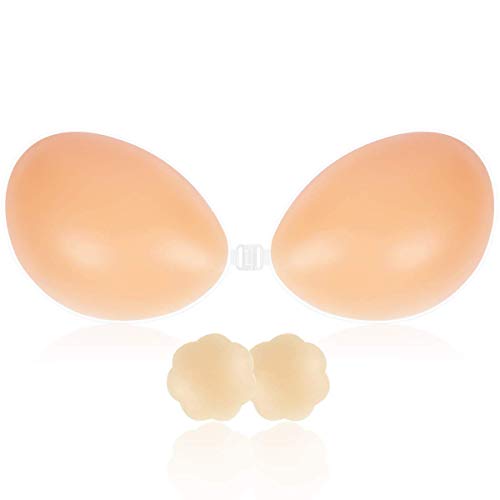 SHINYMOD Sujetador sin Tirantes, Adhesivo Silicona Invisible Backless Push Up Sujetador Sexy Suave Reutilizable Cómodo Sujetador de Copa y 3Pcs Sujetador Acolchado para Mujer de Traje de baño SHINYMOD Sujetador sin Tirantes, Adhesivo Silicona Invisible Backless Push Up Sujetador Sexy Suave Reutilizable Cómodo Sujetador de Copa y 3Pcs Sujetador Acolchado para Mujer de Traje de baño