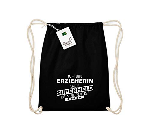 Shirtstown Orgánico Saco de gimnasia Estoy Educador de, weil Superheld sin Trabajo ist - Negro, One Size Shirtstown Orgánico Saco de gimnasia Estoy Educador de, weil Superheld sin Trabajo ist - Negro, One Size